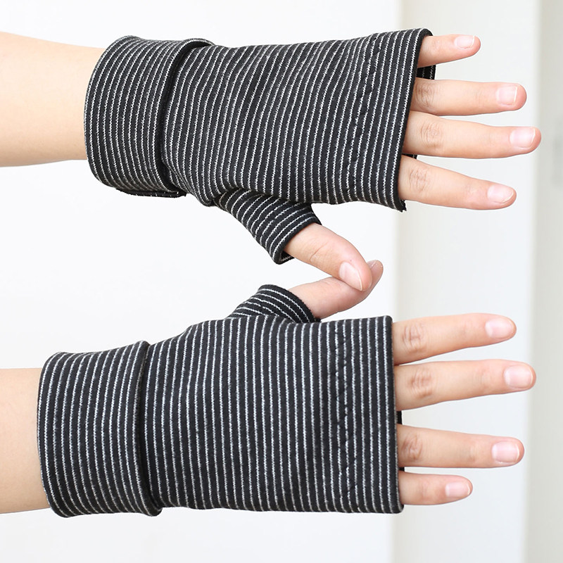 秋冬手套保暖双层加厚男女德绒半