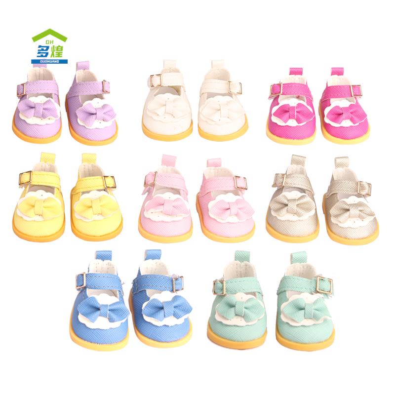 新品娃鞋20cm棉花娃娃蝴蝶结小皮鞋公主鞋玩偶公仔换装玩具鞋子