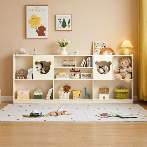 林氏家居奶油风儿童书柜客厅房间