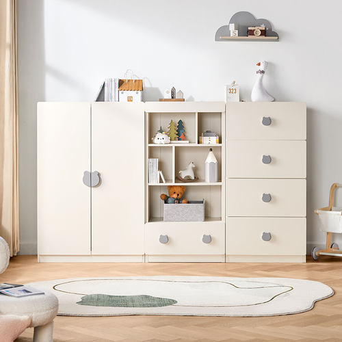 林氏木业儿童储物柜衣柜书柜