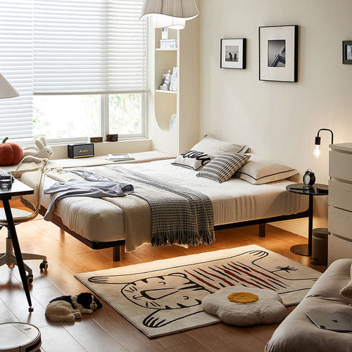 林氏儿童悬浮无床头床架铁架床