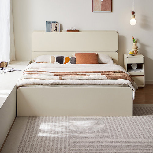 林氏儿童小卧室1米2储物床单人床