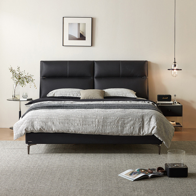 林氏意式极简真皮悬浮床