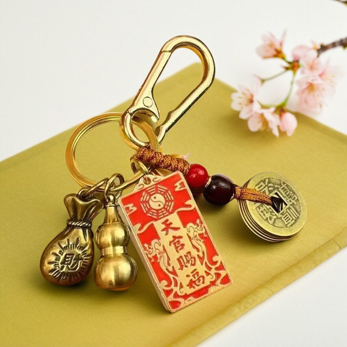 天官赐福十二生肖五帝葫芦钥匙扣