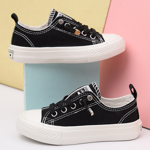 蜡比小星春秋布鞋儿童帆布鞋