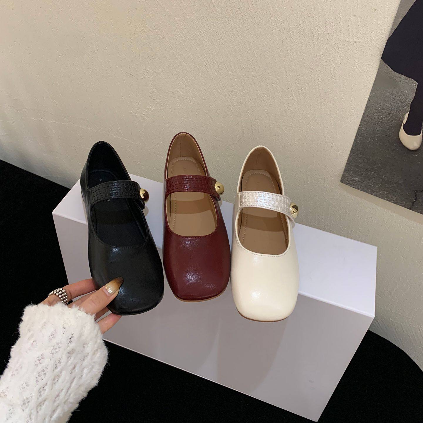 Ali Lover女鞋韩式方头玛丽珍鞋女平底软底百搭少女单鞋,女鞋,玛丽珍鞋,淘宝优惠券,粉丝福利购,淘宝优惠卷