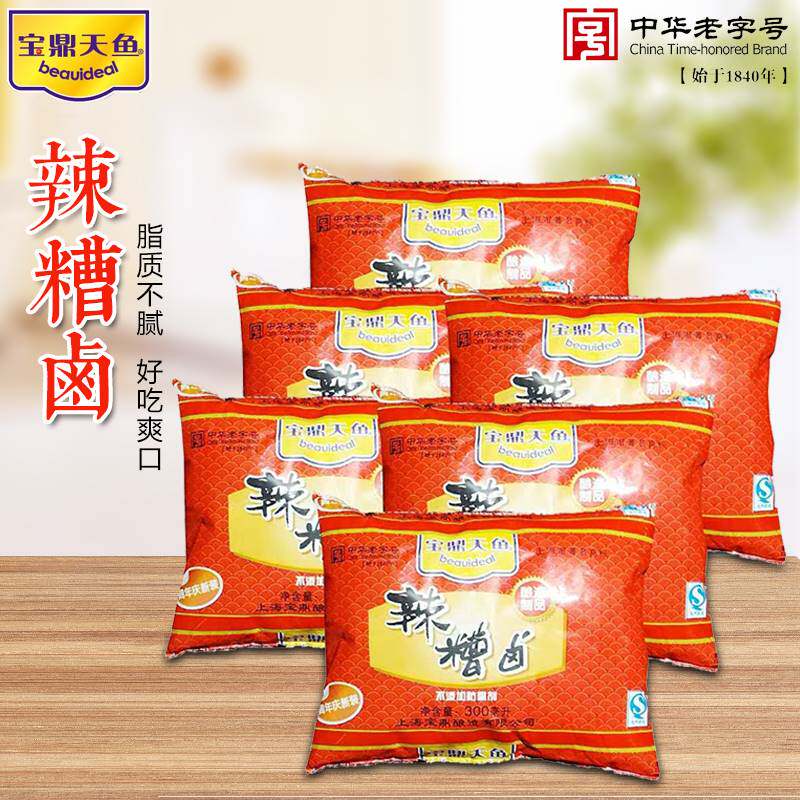上海宝鼎天鱼卤辣300ml*6料酒图片