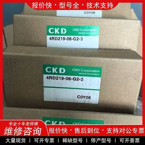 议价维修CKD 电磁阀 4RD219-06-G2-3 气动阀 DC2