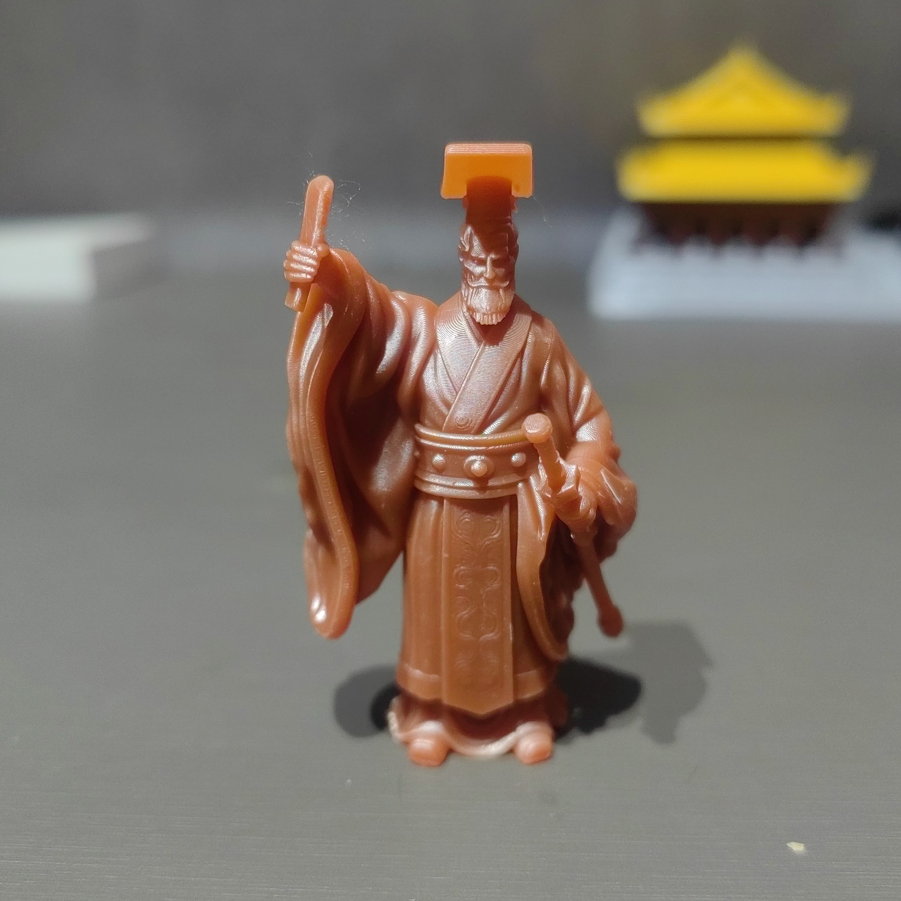 秦始皇阿房宫古代士兵将军微景观鱼缸造景3d打印树脂寒江孤影战马