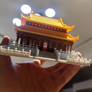 3d打印制微缩古建筑国风太和殿故宫鱼缸微景观水族造景装饰摆件