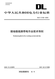 2158—2020 DL／T 接地极线路带电作业技术导则 按需印刷