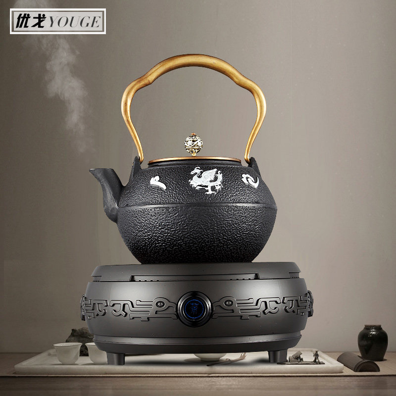 优戈YOUGE新款迷你电陶炉不挑炉家用铁壶煮茶器电热茶炉静音茶器