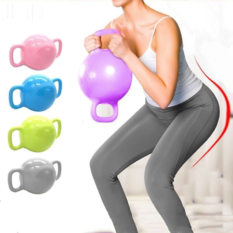 瑜伽健身水壶铃维密普拉提注水双耳瘦身神器家用器材运动可调节