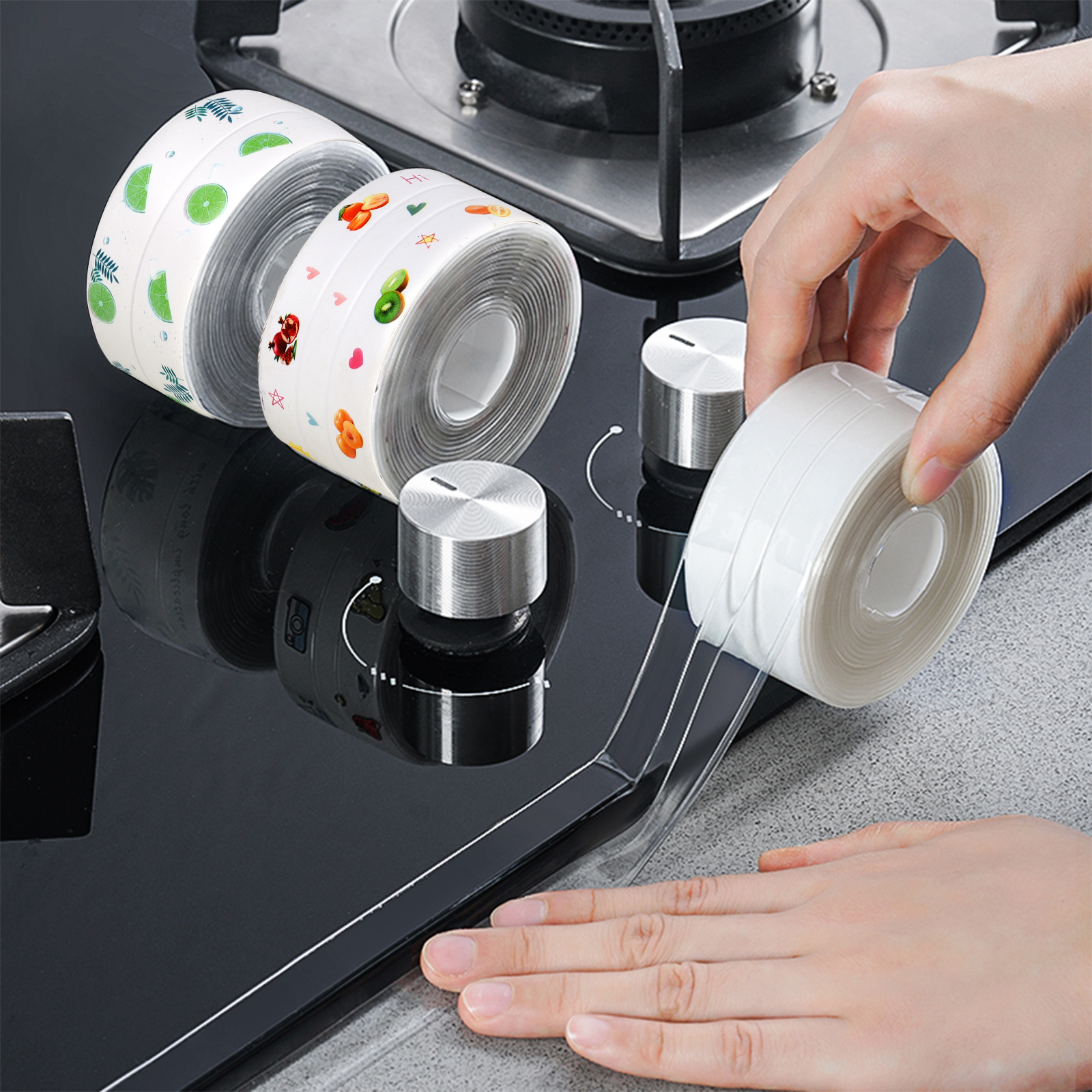 美缝贴边条底部密封防水防霉贴纸