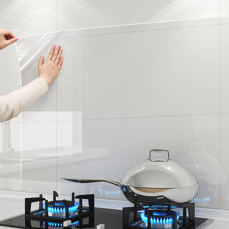 厨房防油贴纸自粘透明静电保护膜防油烟防水墙面墙壁灶台台面贴膜,家居饰品,软装墙贴,淘宝优惠券,粉丝福利购,淘宝优惠卷