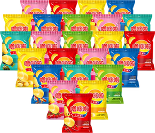 噜咪啦云贵特产薯片原切鲜切香脆高原马铃薯片 50g*24袋经典薯片