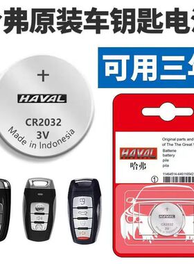 适用哈弗h6长城h2 h4 h7 f7 m6 h8坦克300汽车遥控器原装钥匙电池