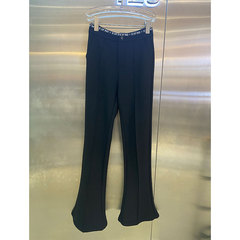 MRSSTETE新品小众高级显瘦修身开叉英伦裤辣百搭妹性感马蹄喇叭裤