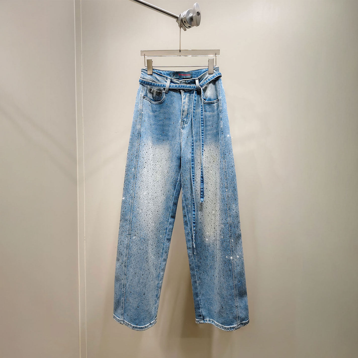 XIWA欧洲站新品HELMCH英伦风一字肩针织衫蝙蝠袖带链条屁帘裤套装