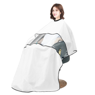发型师围布不沾发理发师专用理发披风剪头发布幼儿发廊烫染围布