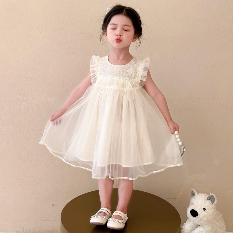 女童连衣裙夏季2025新款儿童公主裙女孩洋气纱裙宝宝夏装礼服裙子