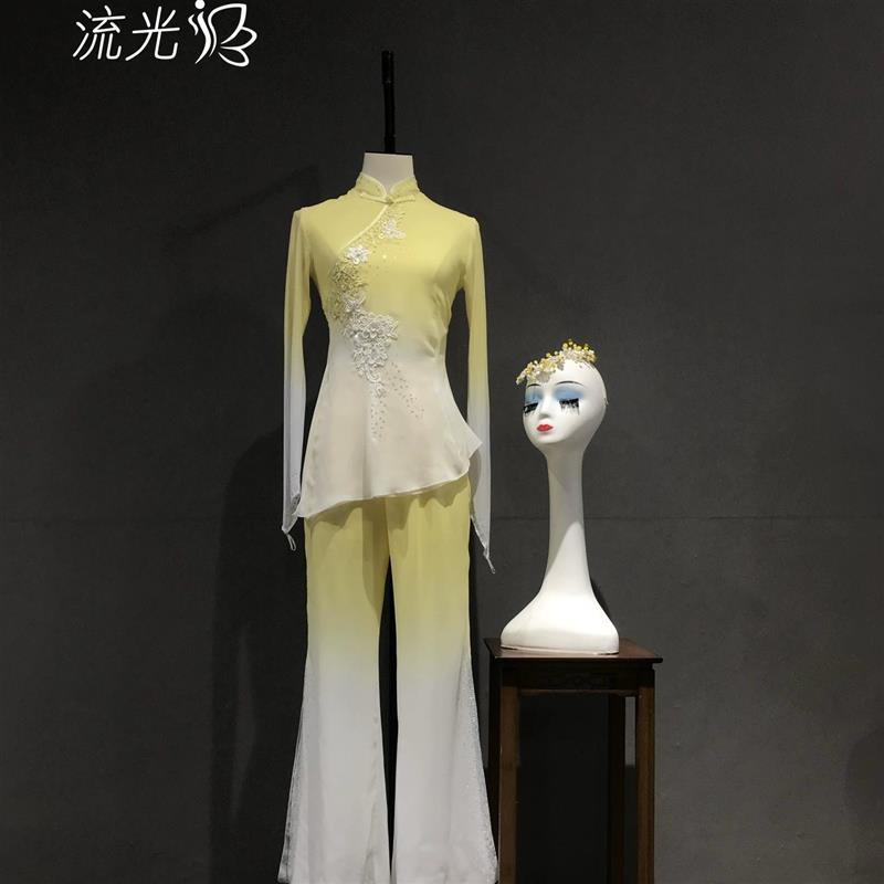 桃李杯良宵舞蹈服装胶州秧歌扇子舞伞舞沂蒙颂古典舞演出服