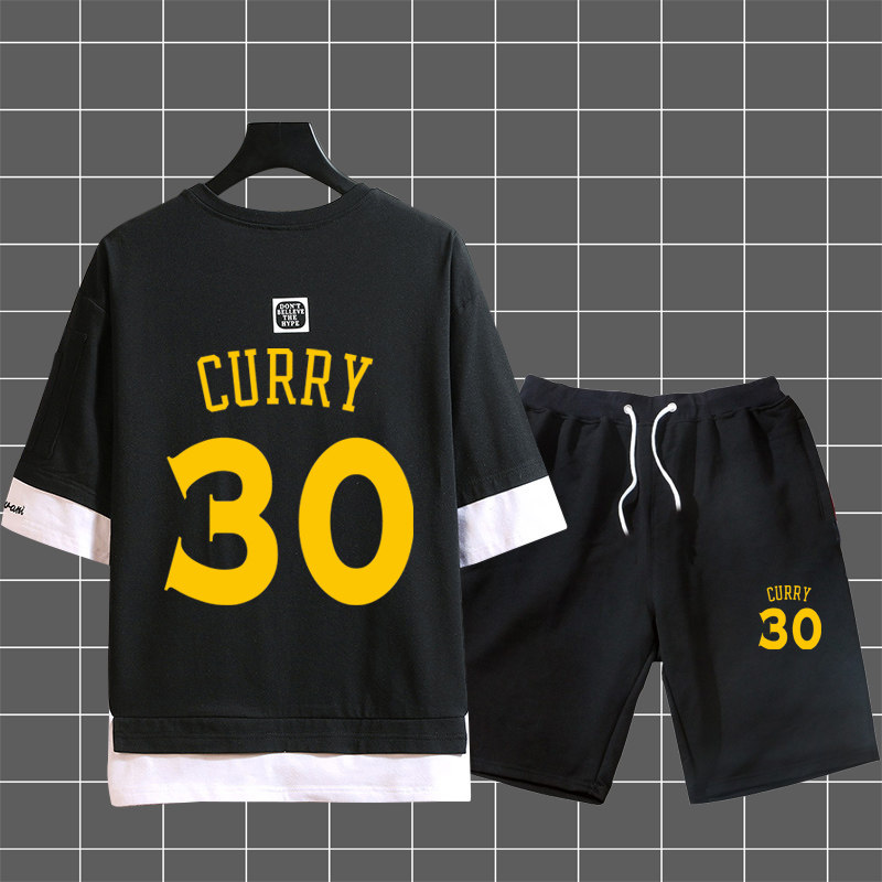 Warrior Stephen Curry Thompson T-shirt motion Basketball student clothes 30 Short sleeved shorts suitin the Men's clothing, T-shirt  category - from Buy2taobao.com to provide professional Taobao agent buy service