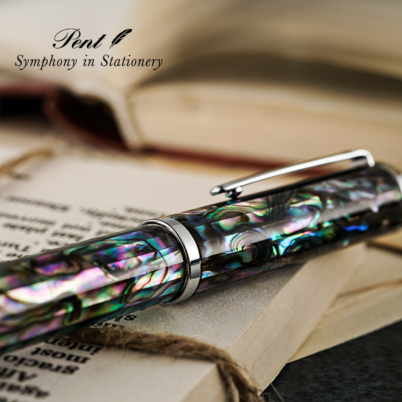 日本pent螺钿钢笔大型德国笔尖施密特笔尖手工制作笔杆手工艺品高级