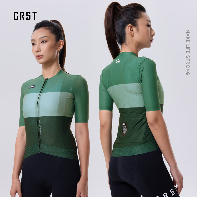 CRST夏季公路车骑行短袖透气女款
