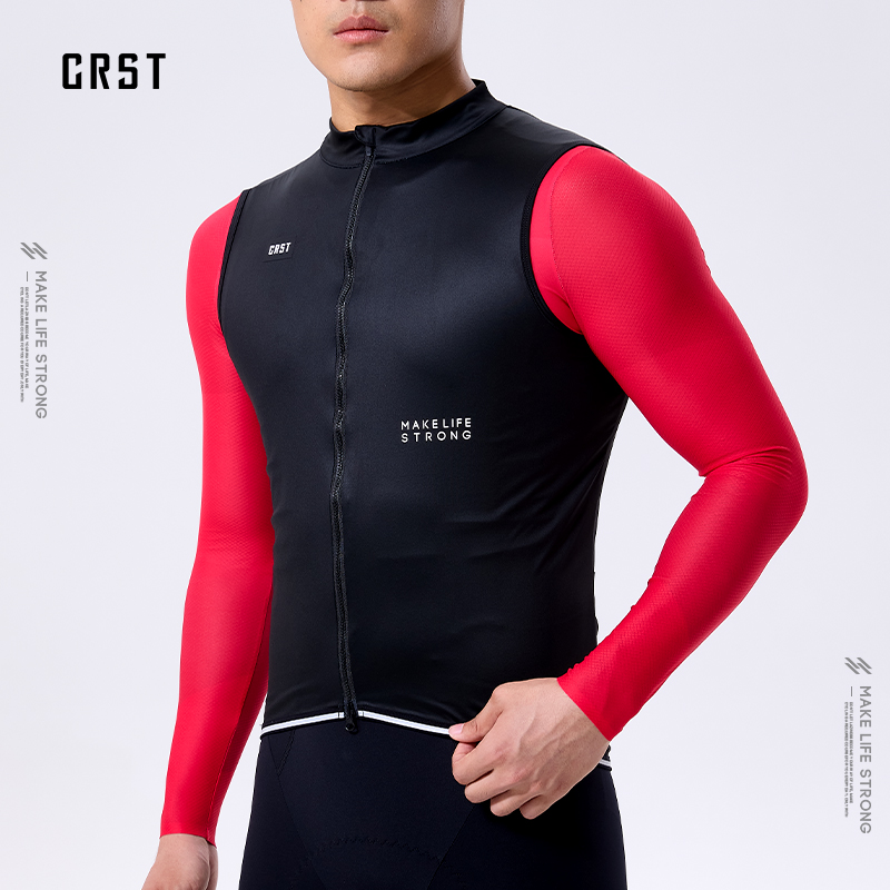 CRST男款四季防风防水骑行马甲