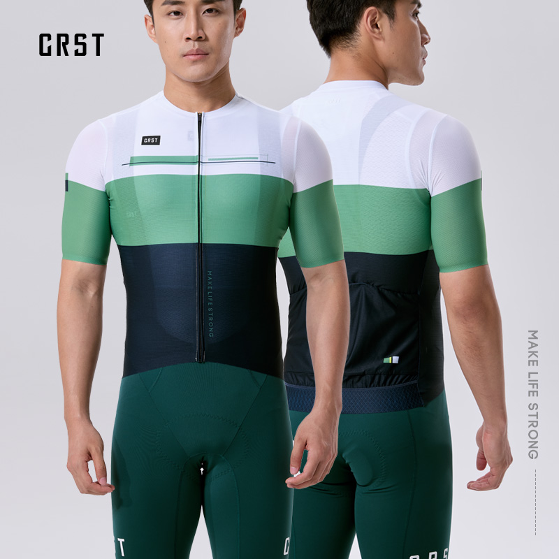CRST夏季公路车轻薄透气骑行短袖