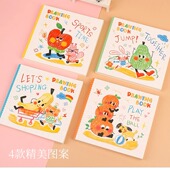 金谷24K幼儿园画画本方形图画空白加厚美术本涂鸦本手绘速写绘本