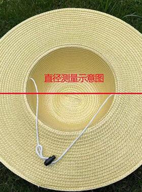 男式草帽中老年人爸爸大帽簷大沿帽户外防晒遮阳夏凉礼帽牛仔遮阳