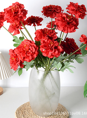 仿真花天竺葵 绢布人造花家居酒店婚庆装饰摆件 摄影道具厂家