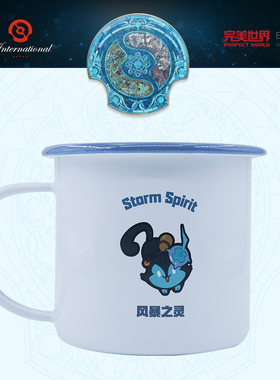 DOTA2TI刀塔国际邀请赛 搪瓷杯酒仙火猫蓝猫紫猫土猫水杯