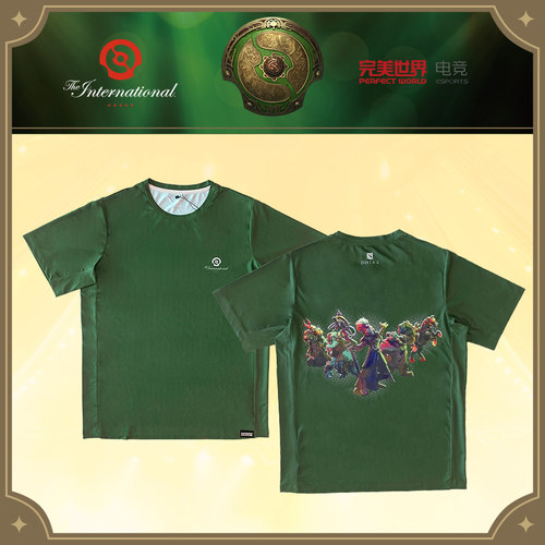 TI13主题短袖T恤完美世界DOTA2