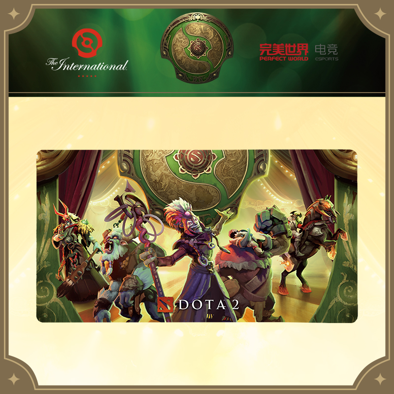 DOTA2 周边TI主题刀塔鼠标垫子超大网吧电竞键盘垫加厚办公桌垫