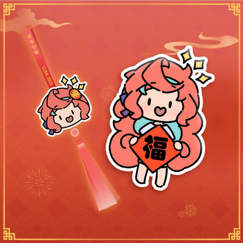 完美世界电竞CS虚拟偶像DOTA2刀塔主播露米周边永恒娘磁贴香片