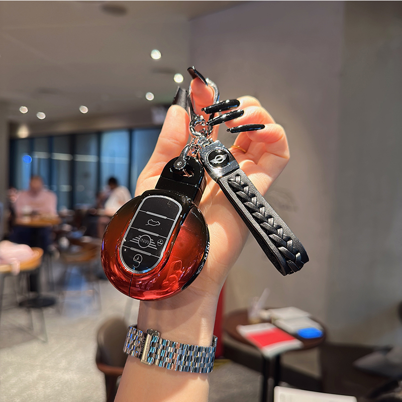 适用宝马mini钥匙套迷你countryman壳cooper钥匙包f54f55f56F60扣