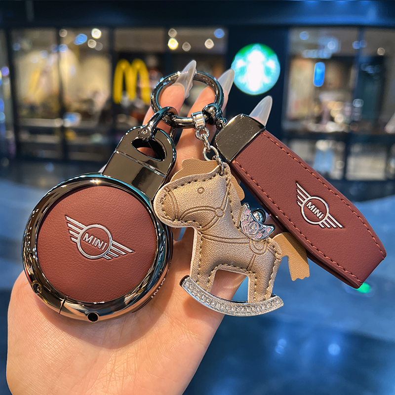 适用宝马mini钥匙套迷你countryman壳cooper钥匙包f54f55f56F60扣