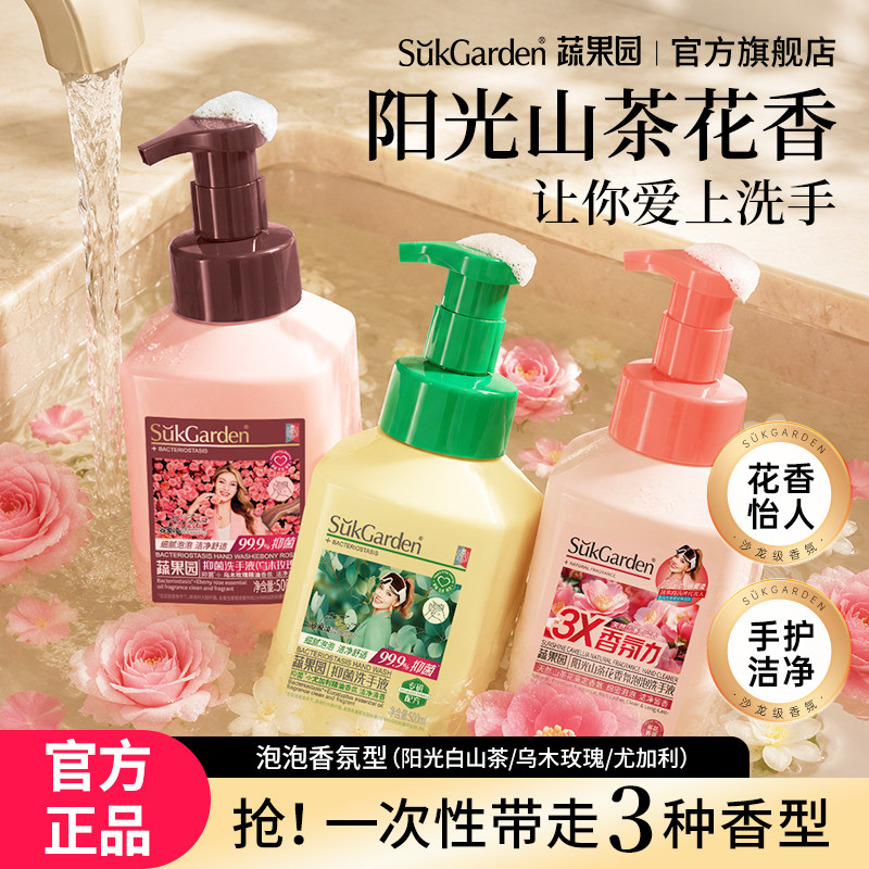 蔬果园泡泡洗手液家用儿童专用补充装泡沫洗手清洁正品官方旗舰店