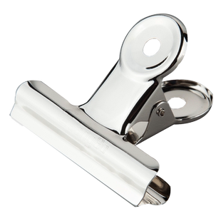 广博圆形票夹金属夹强力大中小号书夹绘画素描板夹文件夹报夹山形铁票夹票据夹办公家用包装夹收纳夹长尾夹