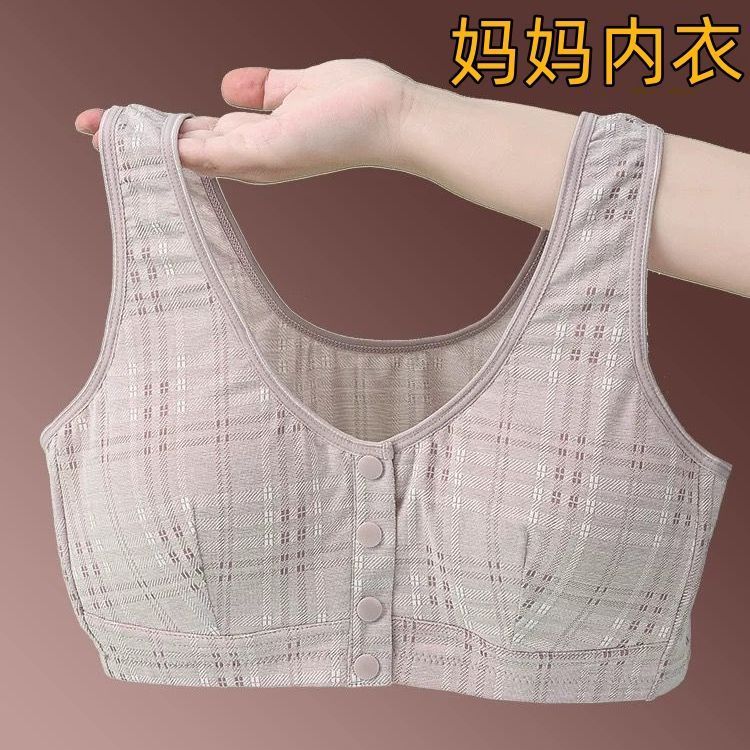 中老年妈妈文胸纯棉内衣
