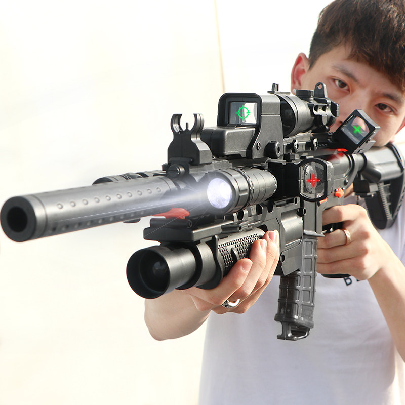m416满配吃鸡手自一体三模式水弹枪电动连发皮肤玩具男孩儿童仿真