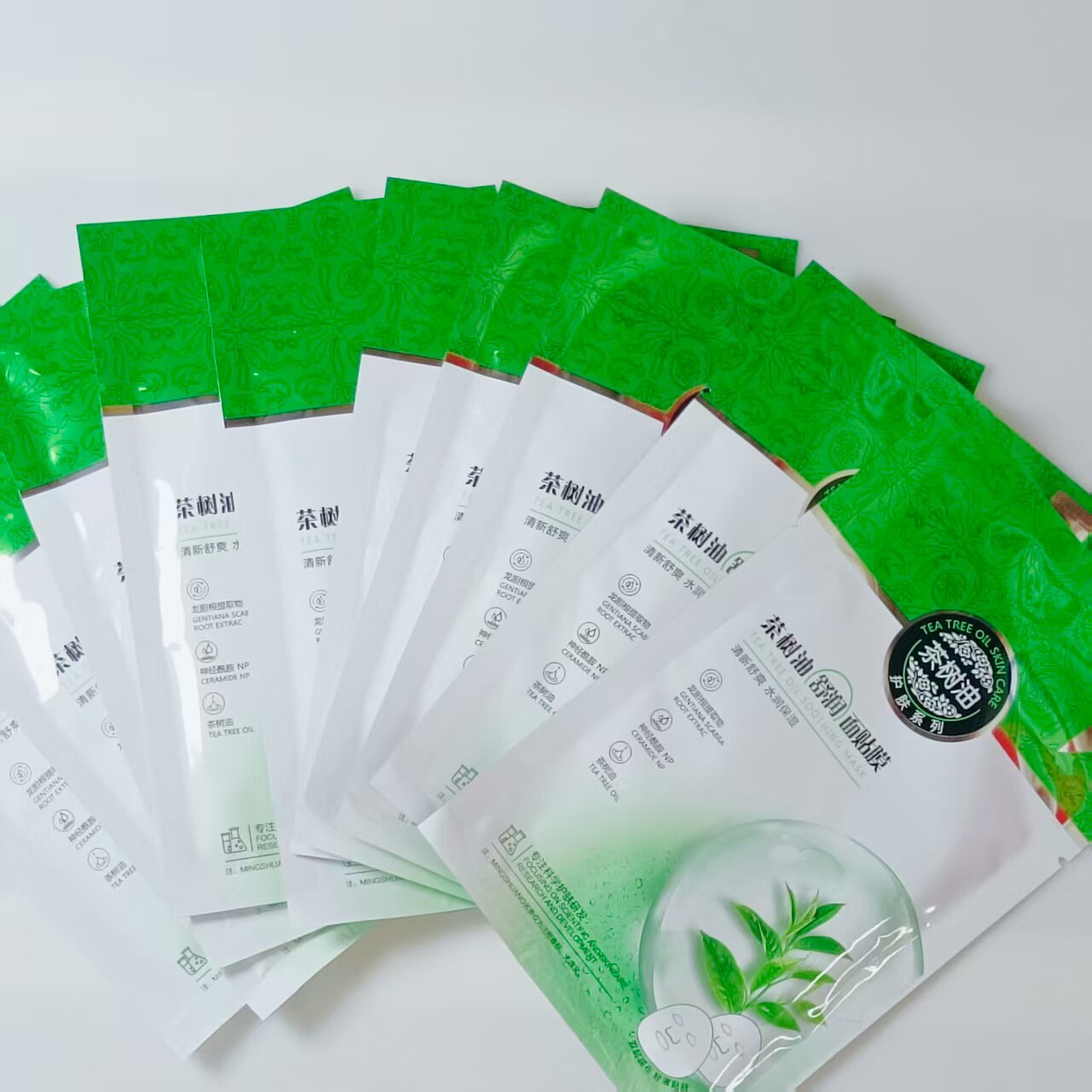 茶树油舒润面膜清爽嫩肤深层补水保湿10片