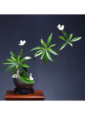 仿真水石榕盆栽书房盆景造型