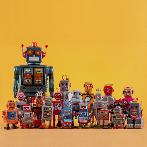 工业风机器人robot儿童房装饰
