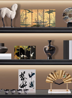 新中式样板间禅意唐马软装摆件