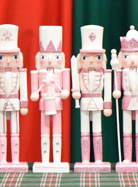 卡通胡桃夹子士兵摆件可爱女孩少女心儿童房圣诞节装饰品舞蹈道具