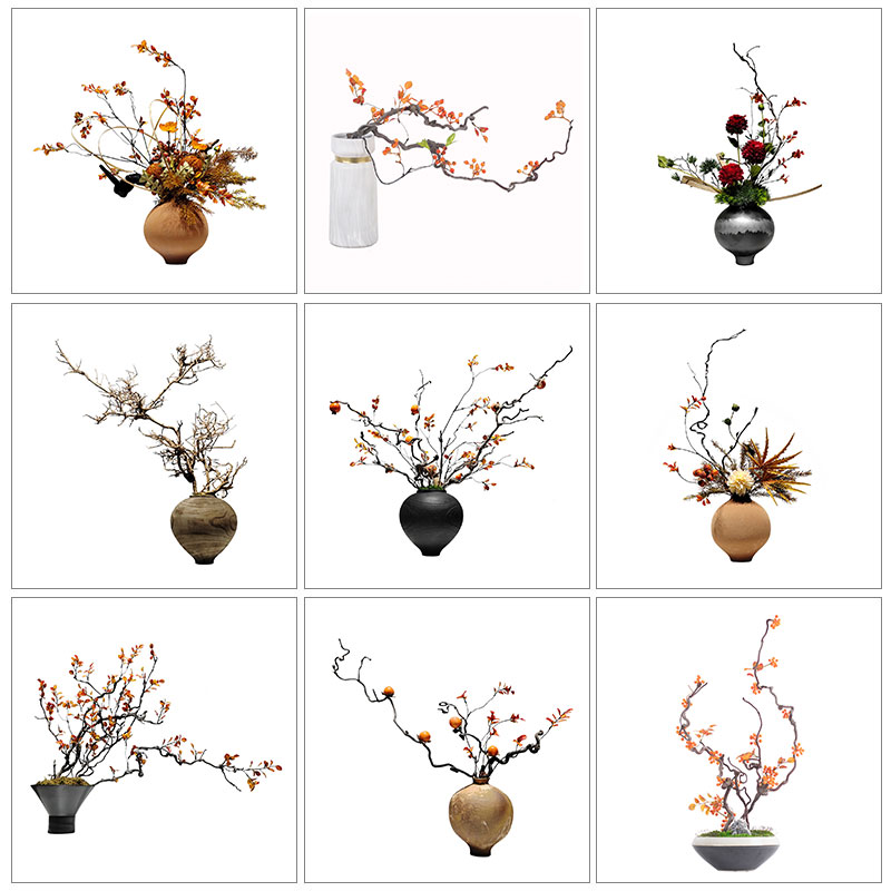 样板间艺术枯枝仿真花绿植